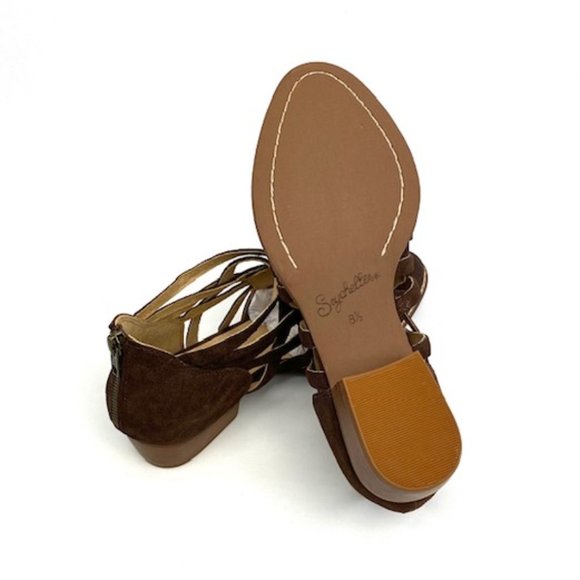 New Seychelles So Blue Copper Metallic Leather Ankle Bootie 8.5 - Picture 8 of 12